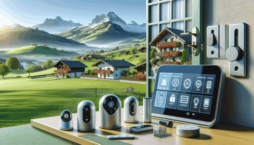 Implementing a modern home security system in a residential setting in Gros-de-Vaud, or anywhere else for that matter, would typically involve a combination of smart and innovative gadgets that work together to safeguard the property. Here is an overview of some cutting-edge devices and system features that can be integrated into a modern home security setup: 1. **Smart Security Cameras**: These cameras offer live streaming, motion detection, night vision, and sometimes even facial recognition. They can be placed at strategic points around the property, such as entryways or backyards. 2. **Video Doorbells**: These allow homeowners to see, hear, and speak to whoever is at their front door from anywhere via their smartphone or other devices. 3. **Smart Locks**: These locks provide keyless entry and can be locked or unlocked remotely. They often include features like access logs, temporary access codes, and integration with home automation systems. 4. **Window and Door Sensors**: These sensors trigger an alarm when a door or window is opened. They can be part of a monitored system or a standalone setup that sends alerts to the homeowner’s smartphone. 5. **Motion Detectors**: Placed in critical areas inside or outside the home, these sensors can trigger alarms or lights when movement is detected. 6. **Glass Break Sensors**: These devices detect the frequency of glass breaking and can alert homeowners or a monitoring center of potential break-ins. 7. **Smart Lighting**: Outdoor lighting with motion sensors can deter potential intruders, and when integrated with a smart home system, it can be programmed to simulate occupancy when the homeowner is away. 8. **Alarm Systems**: Either monitored by a professional service that can dispatch emergency services if needed or unmonitored systems that simply sound a siren and send notifications to the homeowner. 9. **Environmental Sensors**: These include smoke detectors, carbon monoxide detectors, water leak sensors, and freeze sensors. They can provide an early warning of environmental dangers in the home. 10. **Panic Buttons**: Portable or fixed buttons can be placed around the home to instantly alert the authorities in case of an immediate emergency. 11. **Smart Home Integration**: A central hub that connects all smart devices, allowing them to interact and be managed through a single app or voice commands. These systems often allow for custom automation and routines based on user preferences. 12. **Remote Access and Control**: Having a system that allows homeowners to control and monitor their home security remotely through smartphones or web interfaces. 13. **Professional Monitoring Service**: An optional service for those who want the assurance of a third party watching over their security system, ready to dispatch help when needed. When implementing such a system, it's crucial to ensure that all devices are compatible and can be networked appropriately for ease of use. Security practices should also include strong passwords, regular updates to security firmware/software, and secure Wi-Fi networks to prevent hacking and unauthorized access. Additionally, it's important for Gros-de-Vaud residents to check for compliance with any local regulations or guidelines regarding the installation of surveillance and security systems, as these may impact the choice and setup of their home security network.